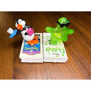 Vintage 1998 McDonald’s VHS Flubber & Mary Poppins Collectible Happy Meal Toys